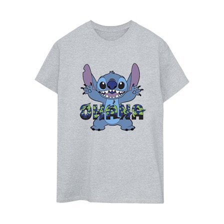 Disney Dam/Kvinnor Lilo Och Stitch Ohana Blå Glitch Bomull B
