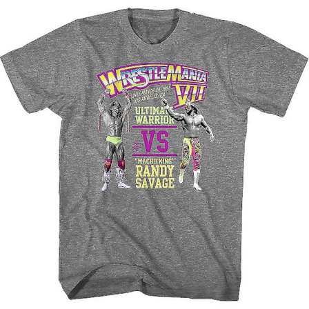 Ultimate Warrior vs Randy Savage Wrestlemania T-shirt