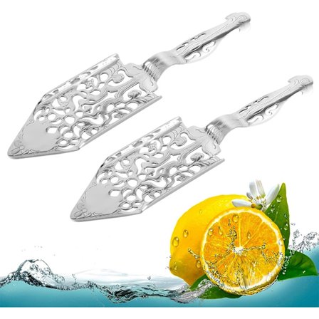 2 delar rostfritt stål Absintskedar Malört Cocktail Bar