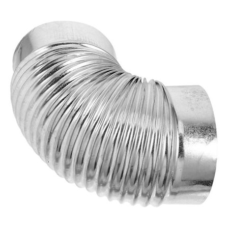 Rustfrit stål skorstensrør albue udstødning brændefyret varmeovn 24.50X24.50X15.00CM holdbar 1 stk