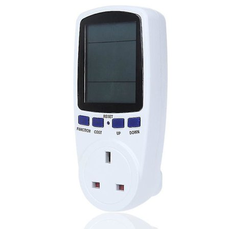 Elförbrukningsmonitor, Elförbrukningsmätare Energiförbrukningsmonitor Timer Plug Watt Kwh Analysator Plug-in Med Lcd-Displa