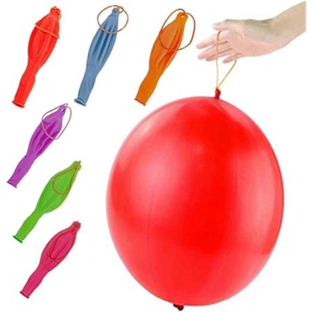 50 stk. Store Punch Ballonger for Barn, 14" Kraftige Slitesterke Punch Ballonger Festposefyll Perfekt for Festleker Innendørs eller Utendørs Moro