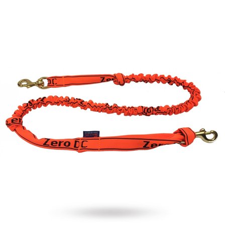 Zero DC - ZERO DC ELASTISK DRAGLINA ORANGE - ÖVER 10 KG - 2.7 M - Hundkoppel