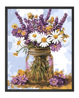 Paint By Numbers Bukett lavendel