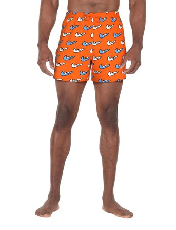NIKE SWIM Nike Multi Print 5" Volley Short - Orange - XL