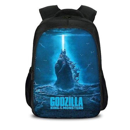 Godzilla Dinosaurie Monster Skolväska Axel Dator Ryggsäck Stor Kapacitet