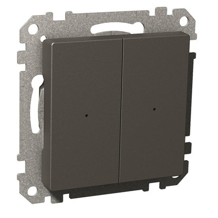 Schneider Electric Exxact KNX Vippa dubbel Antracit, Strömbrytare & vägguttag