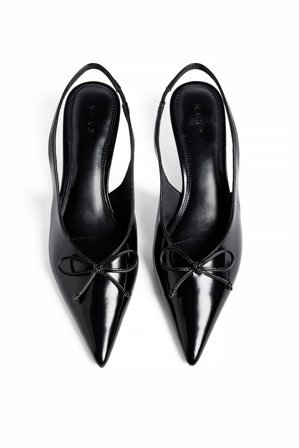 NA-KD Slingback-Pumps mit Schleife - Schuhe mit Absatz - Schwarz - EU 39