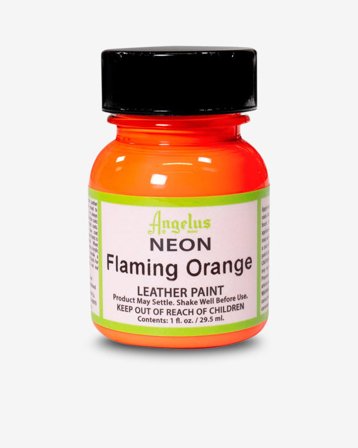 Angelus - Neon Leather Paint - Flaming Orange