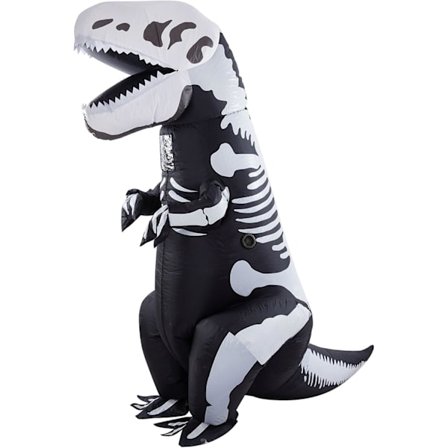 Uppblåsbar T-Rex Dinosaurie Halloween-kostym för vuxna [JUN]
