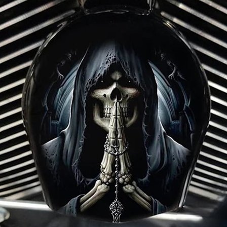 Motorcykel Ko-klokke Horn Cover Harley Dekoration Kranie Trykt Horn Cover, Gotiske Biker Gaver