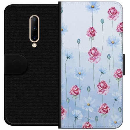 Kompatibel Tegnebogsetui til OnePlus 7 Pro Petal Reverie Sky Blue