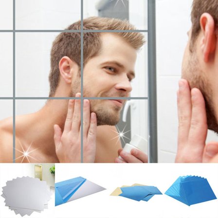 16. speil klistremerker fliser dekor speilvegg