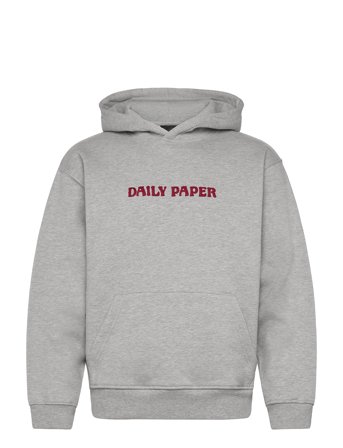 Chain Stitch Over D Hoodie Designers Sweatshirts & Hoodies Hoodies Grey Daily Paper