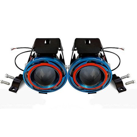 Spotlight Halo Projektor Motorcykel Farverig LED Forlygte