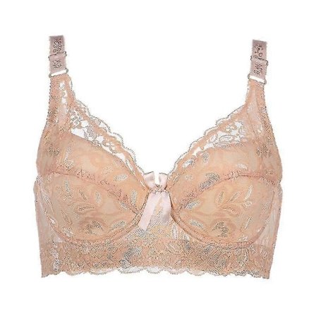 36-46 Plus-kokoiset naisten erittäin ohuet rintaliivit kaarituella Push-up pitsiliivit, suuremmat rinnat