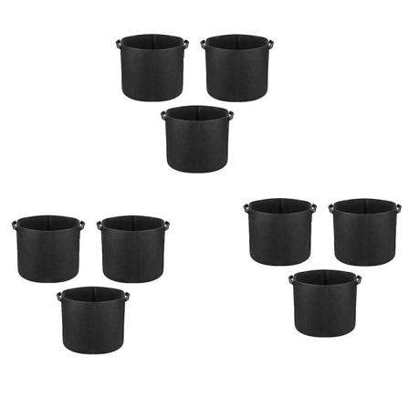3 pakkaus 5 gallonaa kasvatuskasseja, ruukkuja kahvoilla, sisä- ja ulkokäyttöön