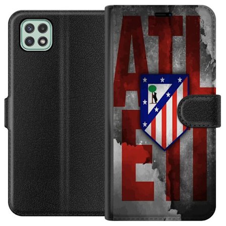 Yhteensopiva Lompakkokotelo Samsung Galaxy A22 5G Atleti grå text