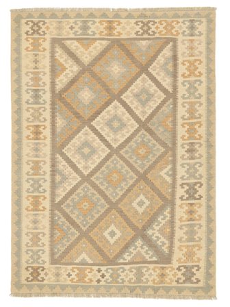 Tissé À La Main Clair Nomad Kilim Tapis 177X243 De Laine Orange/Beige