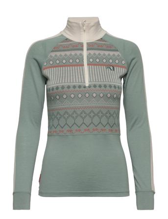 Tuva Half Zip Base Layer Tops Monivärinen/Kuvioitu Kari Traa