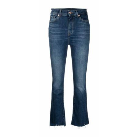 7 For All Mankind, Slim Illusion Jeans Blauw, Dames, Maat:W24