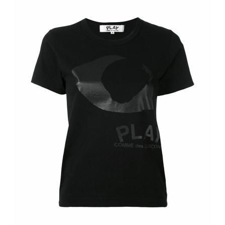 Comme des Garçons, T-Shirts Zwart, Dames, Maat:L