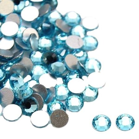 400 glasstrass halvpärlor 3,9 mm aqua