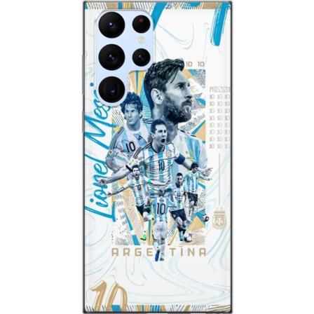 Samsung Galaxy S22 Ultra 5G Genomskinligt Skal Lionel Messi