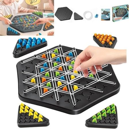 Triggle Spil, Triggle Elastik Spil, Klassisk Strategi Brætspil Samlingen, Interaktiv Kæde Trekant Skak