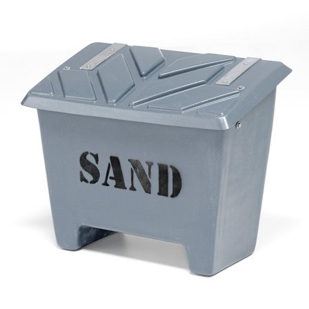 Sandboks, 130 liter, grå