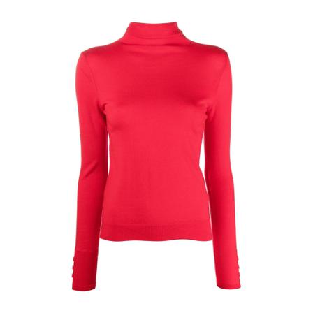 Patrizia Pepe, Turtlenecks Rood, Dames, Maat:L