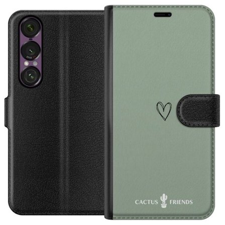 Kompatibel Tegnebogsetui til Sony Sony Xperia 1 VII Cactus and Friends – SageLove