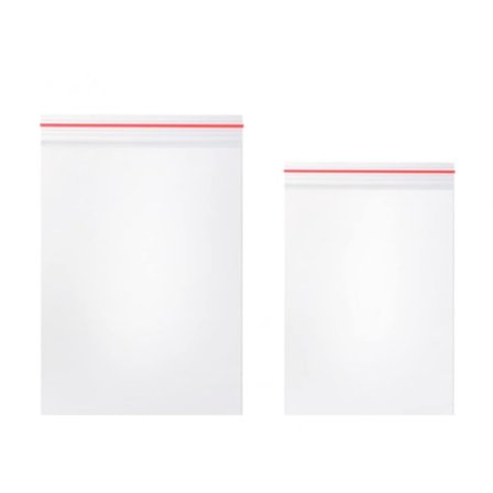 200-pack Klar Zip-lock Påsar, Två Förpackningar av Olika Storlekar, Polyetenpåsar med Låg Densitet, Lämpliga för Livsmedelsanvändning, 6 * 8 cm + 10 *