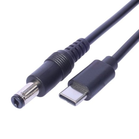 Høykvalitets ladekabel Type C til DC5.5X2.1mm hann ladekabel 20cm/7.87in