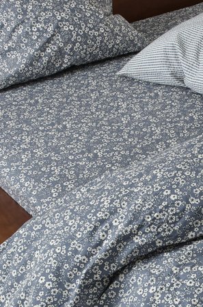 Jotex - Stretchlaken Blå - ANEMONE - Kjøp Dra-på-laken hos Jotex