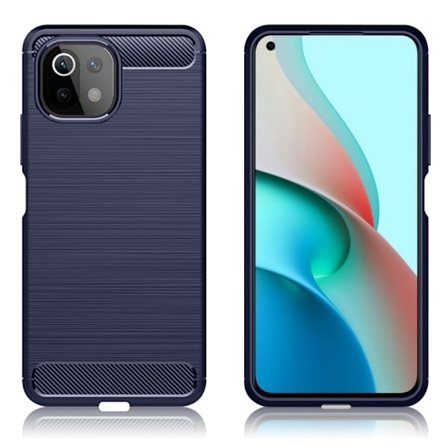 Carbon Flex Xiaomi Mi 11 Lite 5G / Xiaomi Mi 11 Lite skal - Blå