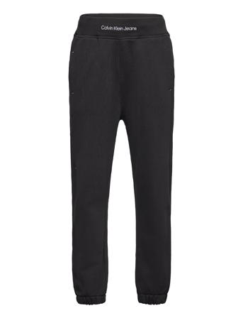 Intarsia Logo Terry Jogger Black Calvin Klein