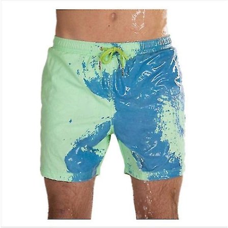 Magiska Färgväxlande Strandbyxor Herrar Badbyxor Badkläder Snabbtorkande Bad