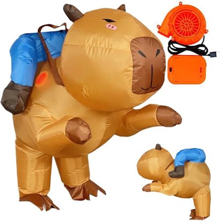 Kapybara Halloweenkostym för vuxna - Maskeradkostym för karnevaler, barnparader, maskeradfester och föreställningar