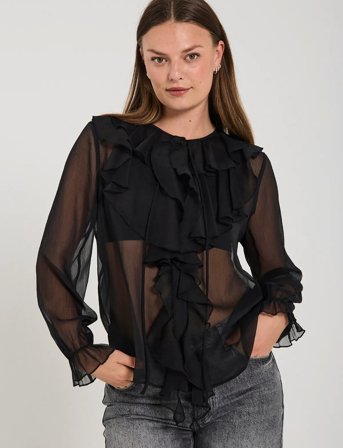 FREE/QUENT Fqditte-Blouse - Black - S