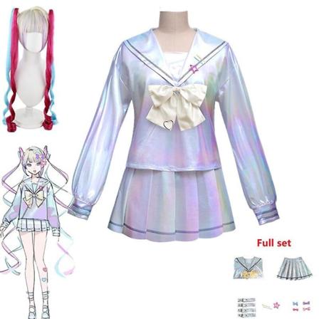 Game Nedy Girl Overdose Kangel Cosplay Kostym Lolita Girls Sailor Suit Uniform Klänning Halloween Carnival Anime Kläder Xmas M