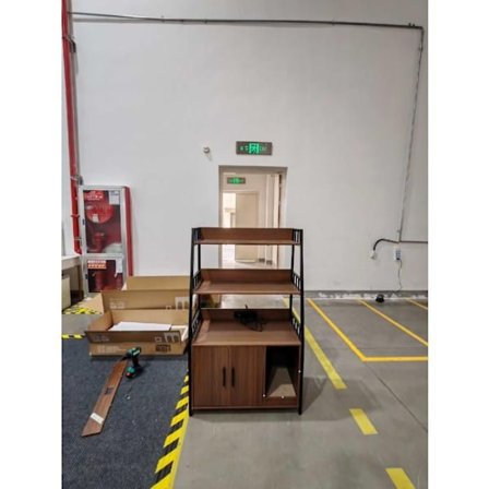 Kattlåda Möbel med Hyllor COSTWAY, Dold Toalettmöbel för Katter, Laddstation, Dubbel Dörrar, Valnöt