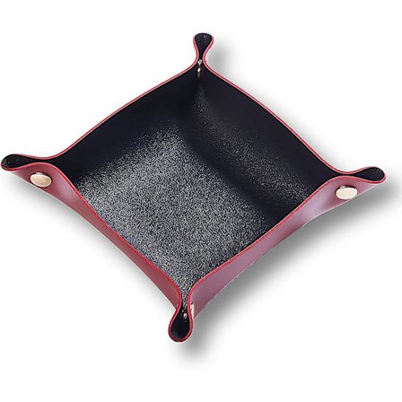 Læder Valet Bakke Til Mænd Kvinder, Lille Læder Catchall Bakke Skrivebordsarrangør, Nøglebakke