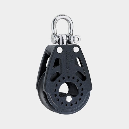Einfachblock mit Schackel Harken Carbo Air 40 mm, drehbar, gleitgelagert, passt für Leinen Ø6 - 10 mm - Boot
