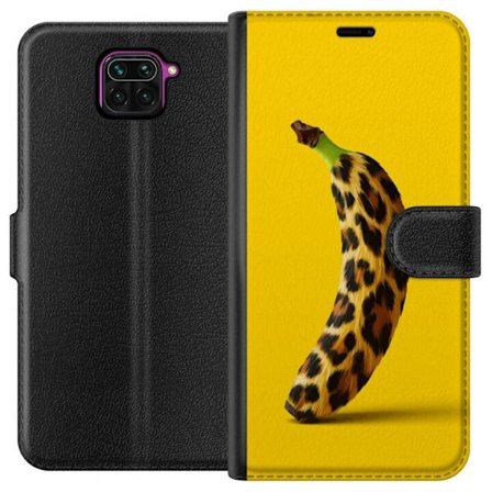 Yhteensopiva Lompakkokotelo Xiaomi Xiaomi Redmi Note 9 Banaani leopardikuvioilla keltaista taustaa vastaan luovassa ja leikkisässä suunnittelussa