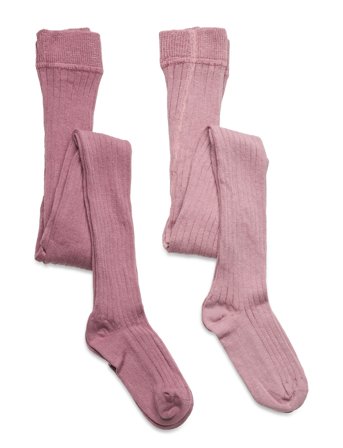 Minymo | Stocking - Solid Rib 2-Pack | 128\