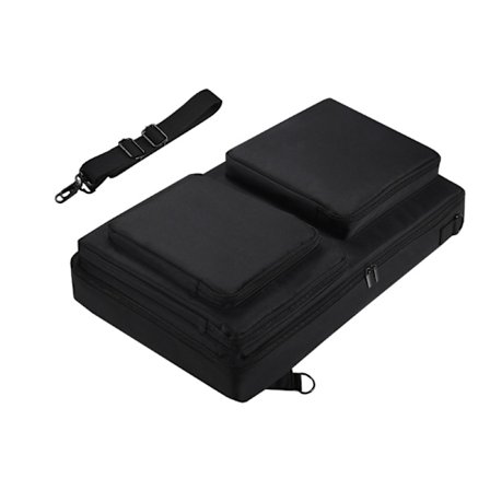 Bärbar Axelväska Skivspelare Skyddsfodral Reptåligt med Axelrem För DJ Skivspelare Förvaringshållare