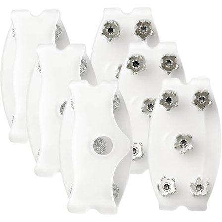 Universella 5-tandade isbroddar för skor och stövlar, halkfria greppspikar, isgrepp, vinter utomhus halkskydd skoskydd stegjärn, snöskor Sp