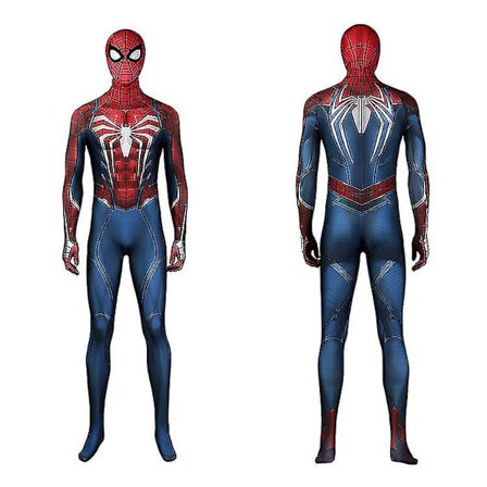 Män Pojke Spider Man Cosplay Kostym Party Jumpsuit Ps5 Spider-man 2 Finklänning