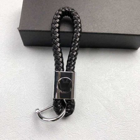 Enkel Bil Logo Håndvevd Tau Nøkkelring - Stilig og Kreativ Eksklusiv Nøkkelholder for Menn og Kvinner